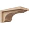 Ekena Millwork 4"W x 8"D x 4"H Wide Warren Rough Cedar Woodgrain TimberThane Corbel, Primed Tan CORUR04X08X04WARRCPR - alternate 1